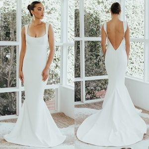 Katie May Elegant White Wedding Dress